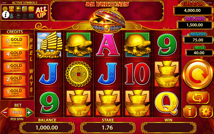 88 Fortunes Slots MegaCasino